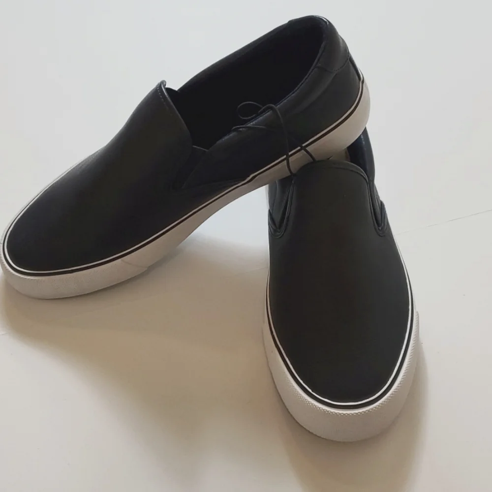Express men navy blue with white sole loafer